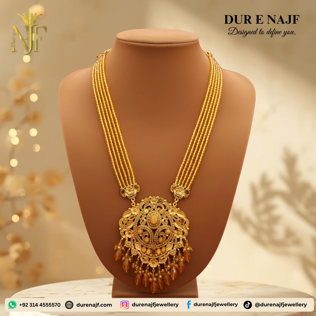 the-desert-glow-brown-gold-beaded-mala-necklace