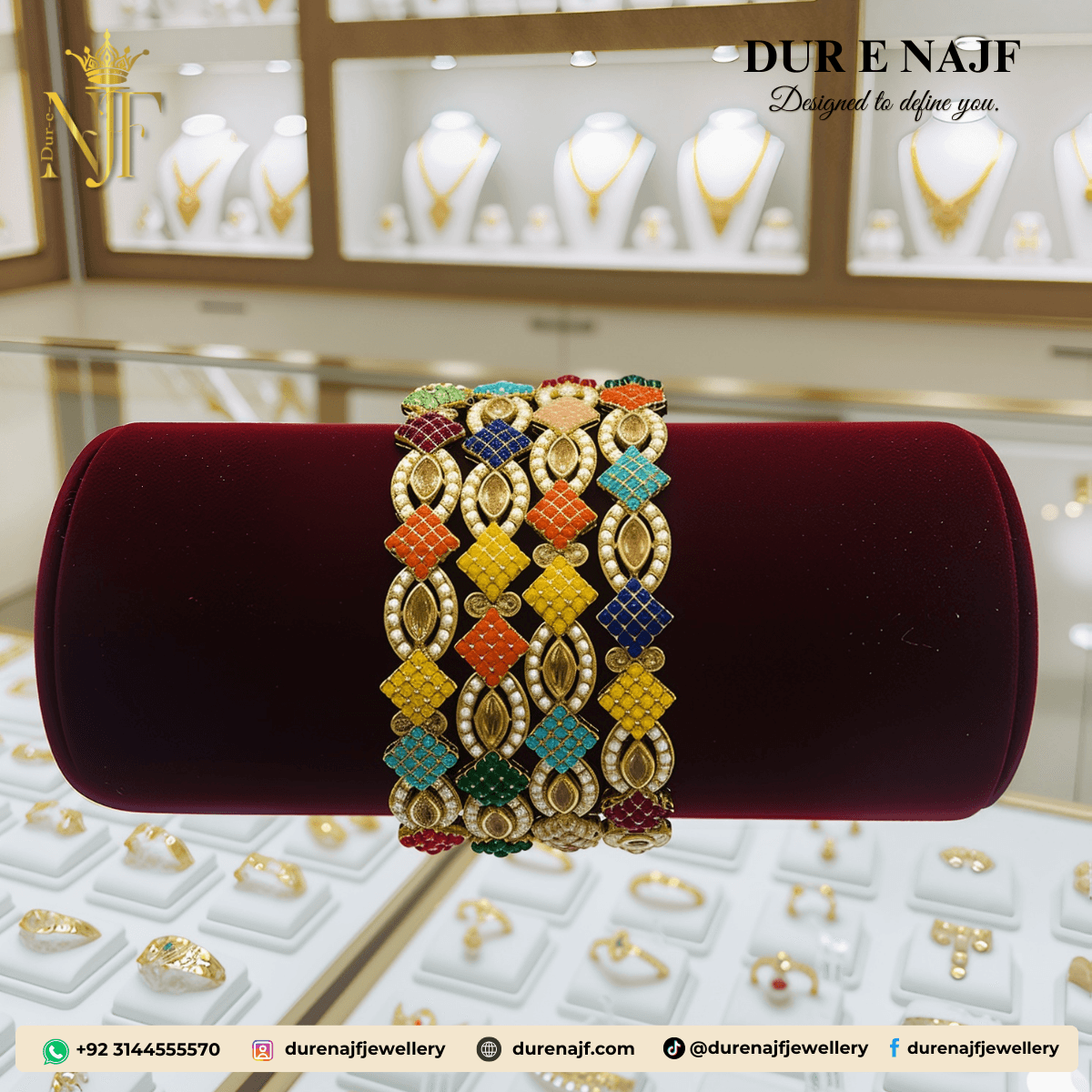 Multi Colored Bangles Set.