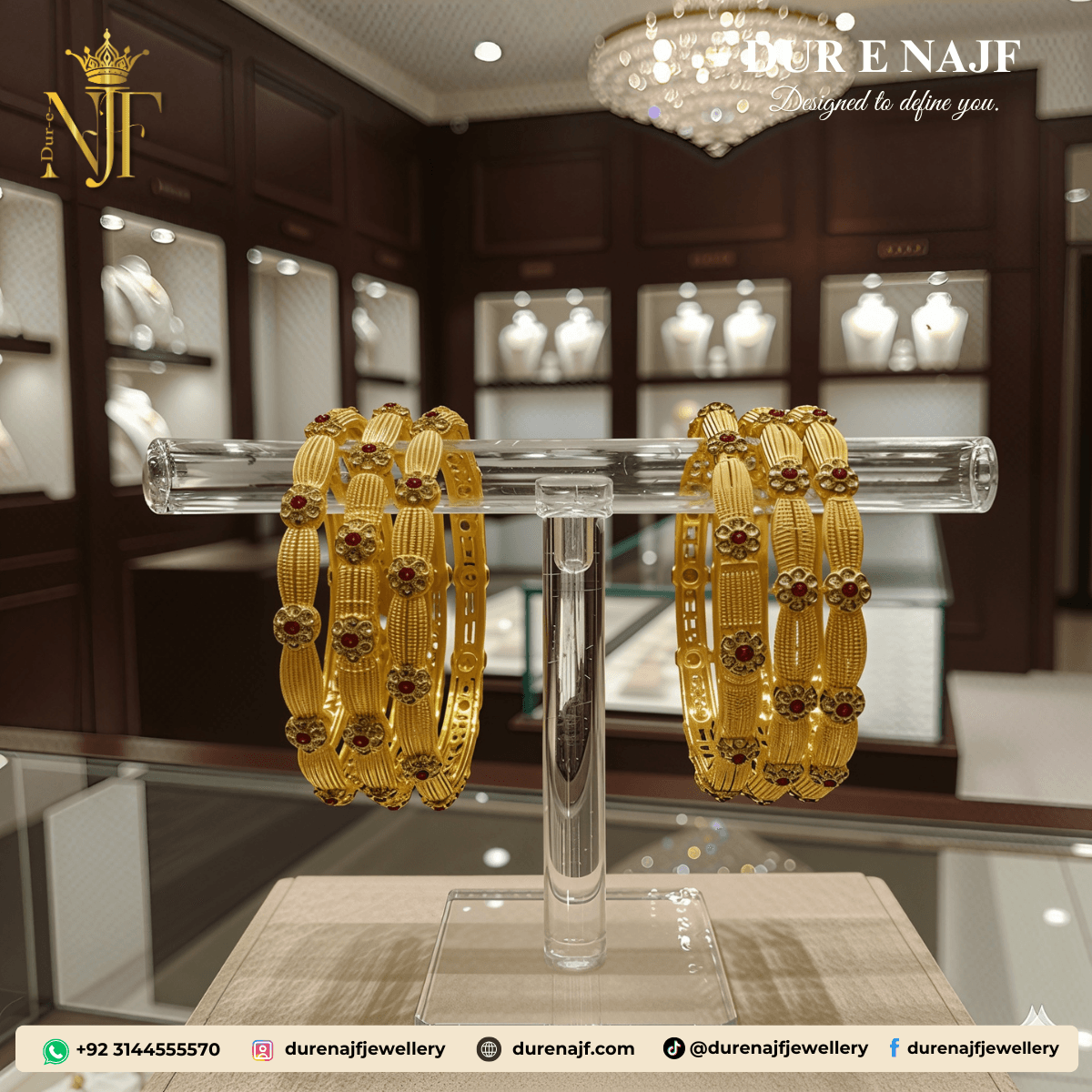 The Six-Piece Mughal Ruby Bangle Set