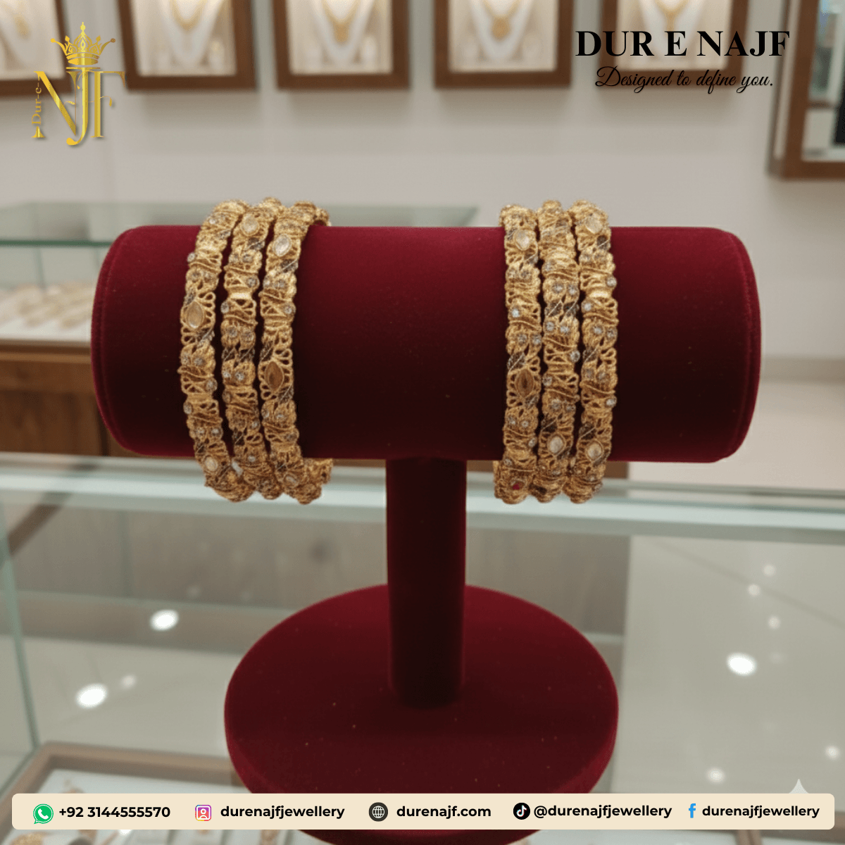 Traditional Micro-Stone Filigree Bangles