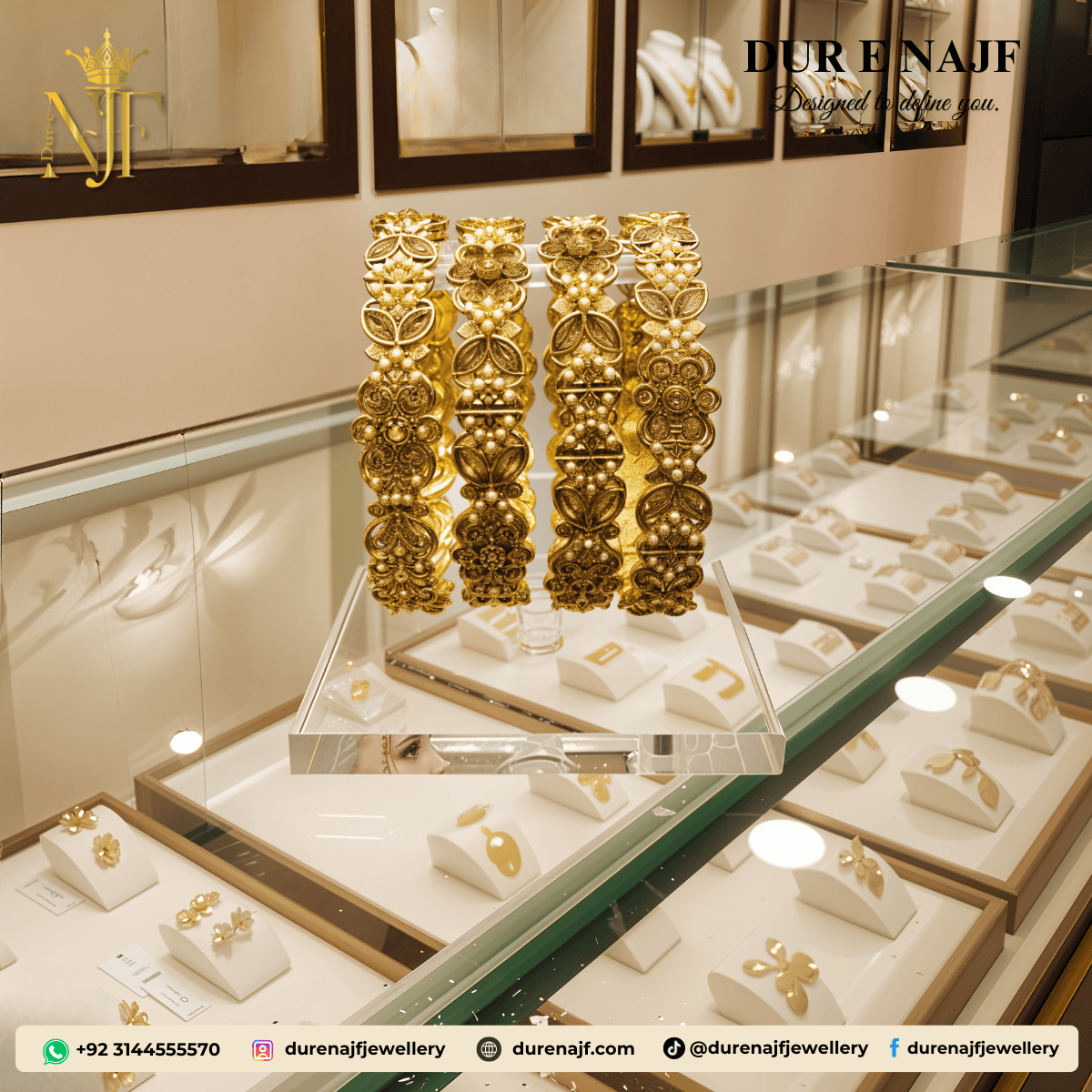 Heavily Embossed Antique Bold Bangles